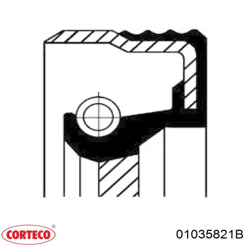 Anillo Reten Caja De Cambios 01035821B Corteco