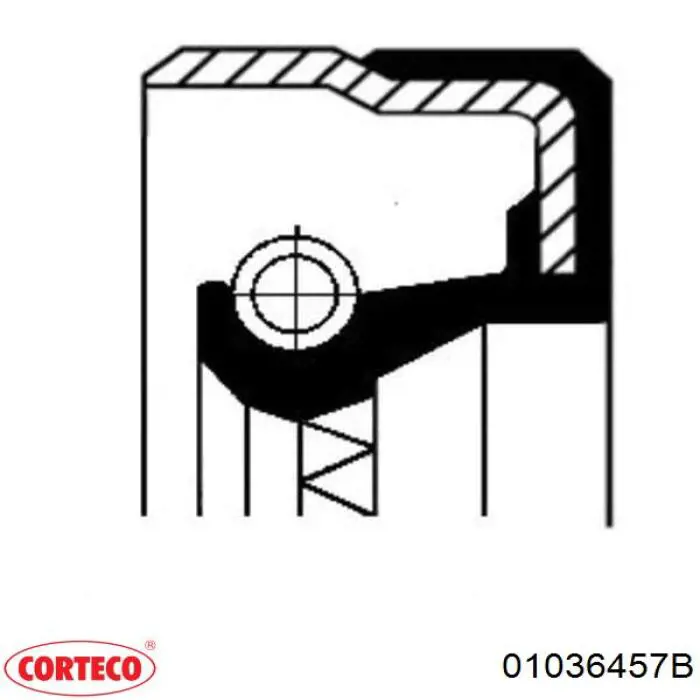 Сальник раздаточной коробки, первичного вала 01036457B Corteco