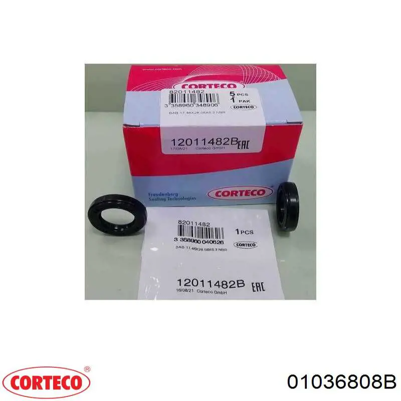 Купить 01036808B Corteco Уплотнительное кольцо, универсальное
