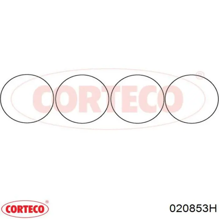 020853H Corteco кольцо уплотнительное под гильзу двигателя