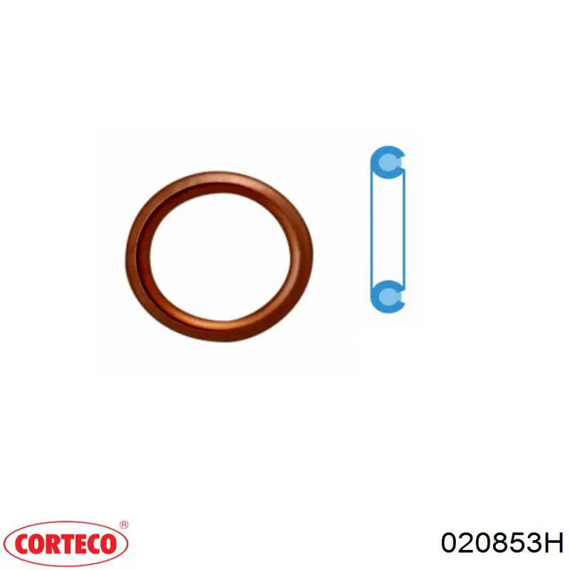 Кольцо уплотнительное под гильзу двигателя 020853H Corteco