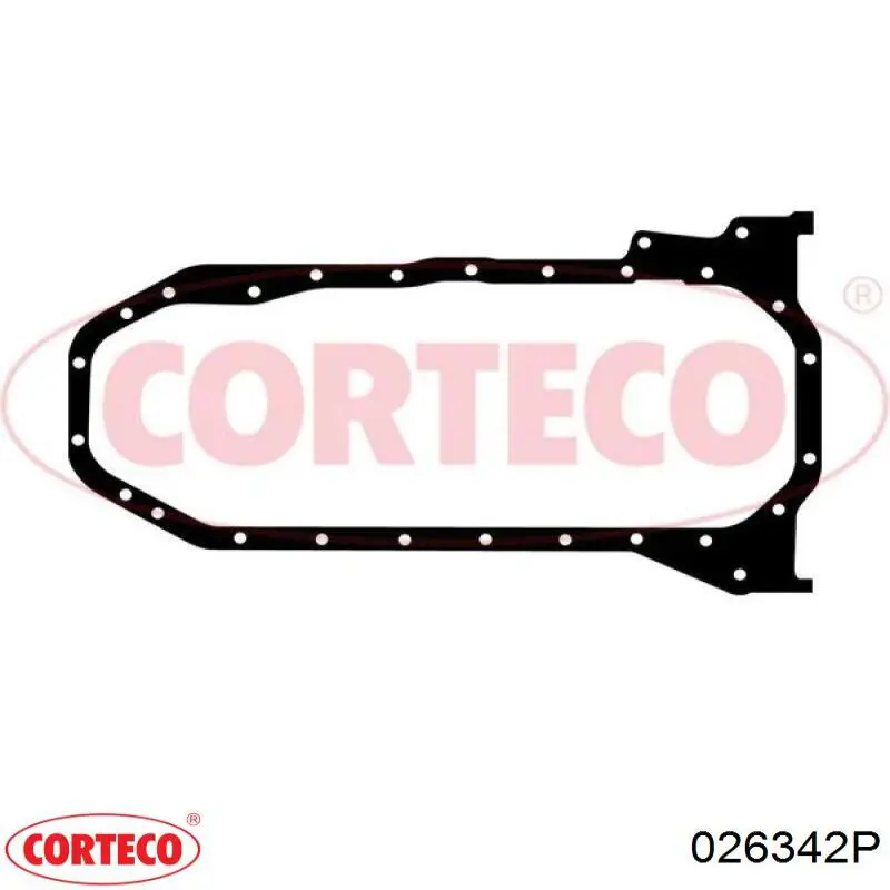 Прокладка піддону картера двигуна 026342P Corteco