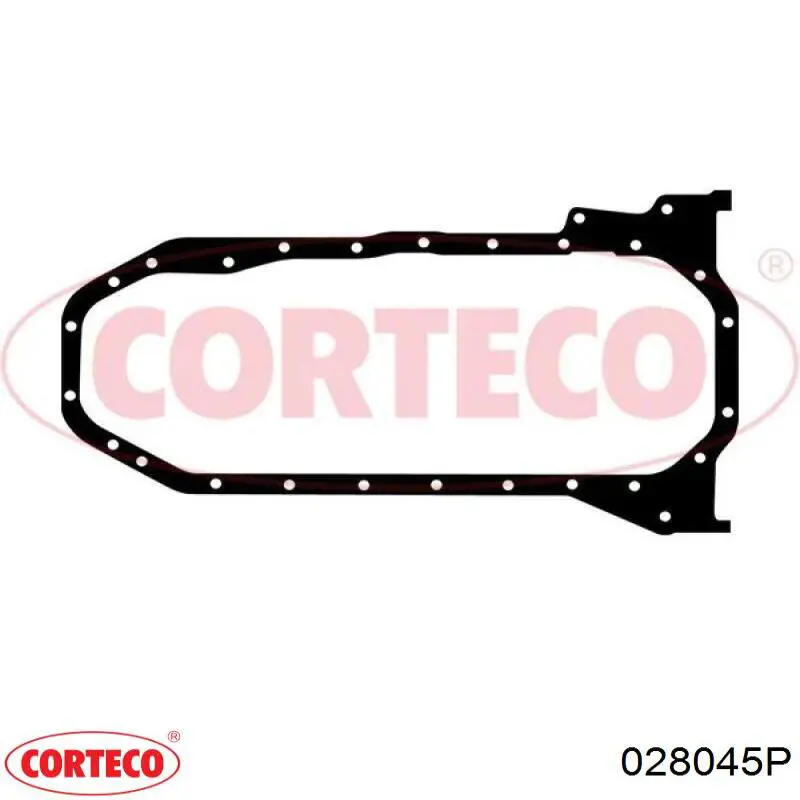 028045P Corteco прокладка поддона картера двигателя