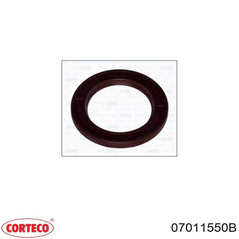 Compre 07011550B Corteco Vedação dianteira de cambota de motor