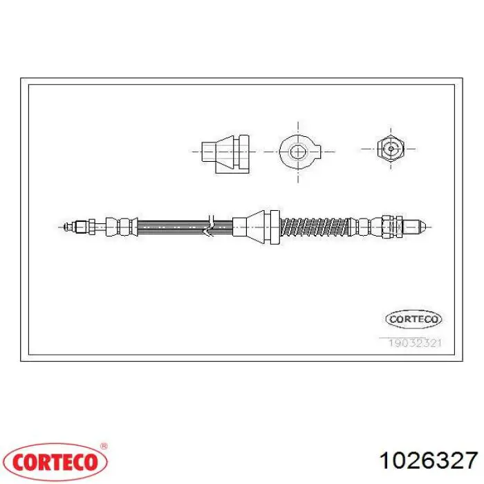 1026327 Corteco Сальник передней ступицы внутренний