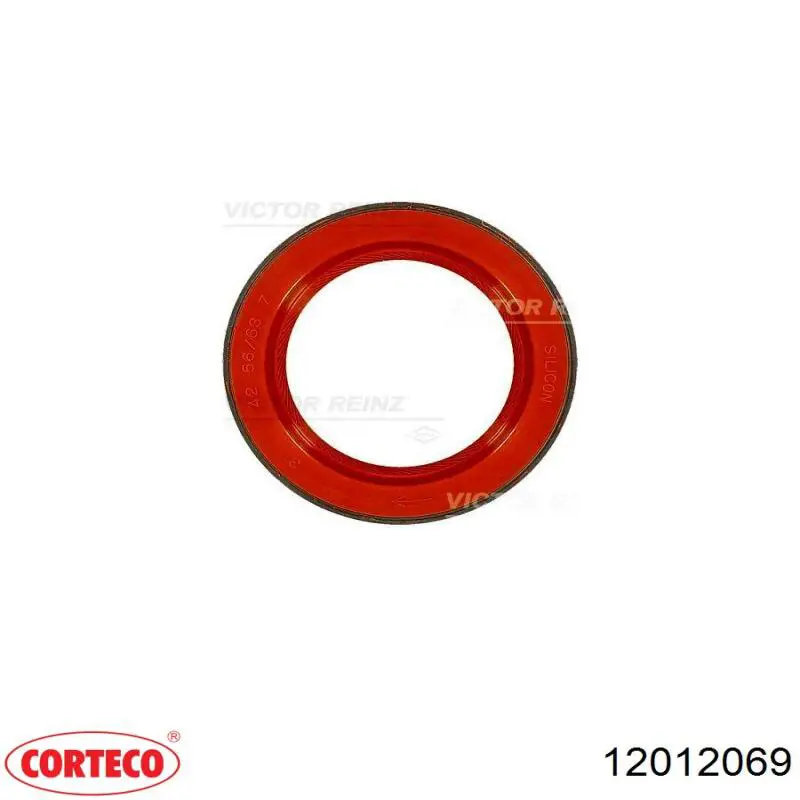 12012069 Corteco Сальник коленвала двигателя, передний
