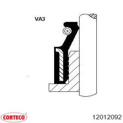 Сальник клапана (маслознімний), впуск/випуск 12012092 Corteco