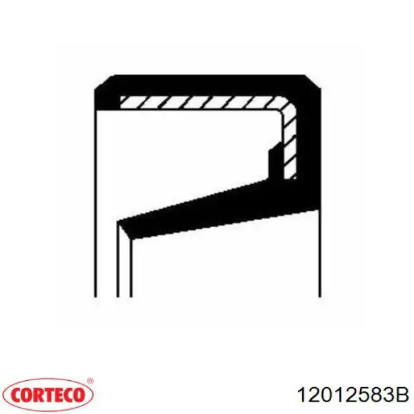 Сальник коленвала двигателя передний 12012583B Corteco