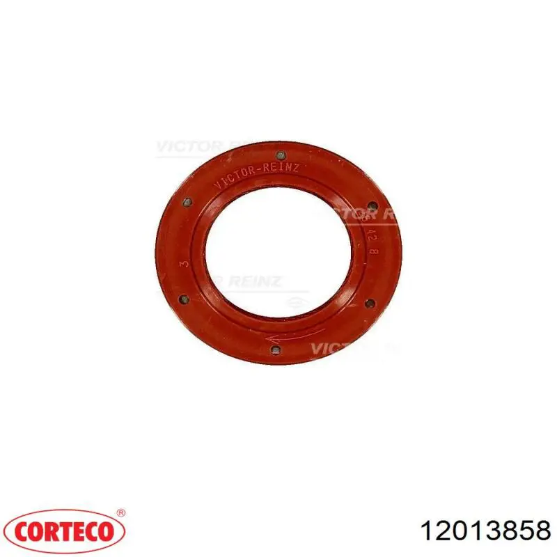 12013858 Corteco Сальник коленвала двигателя, передний