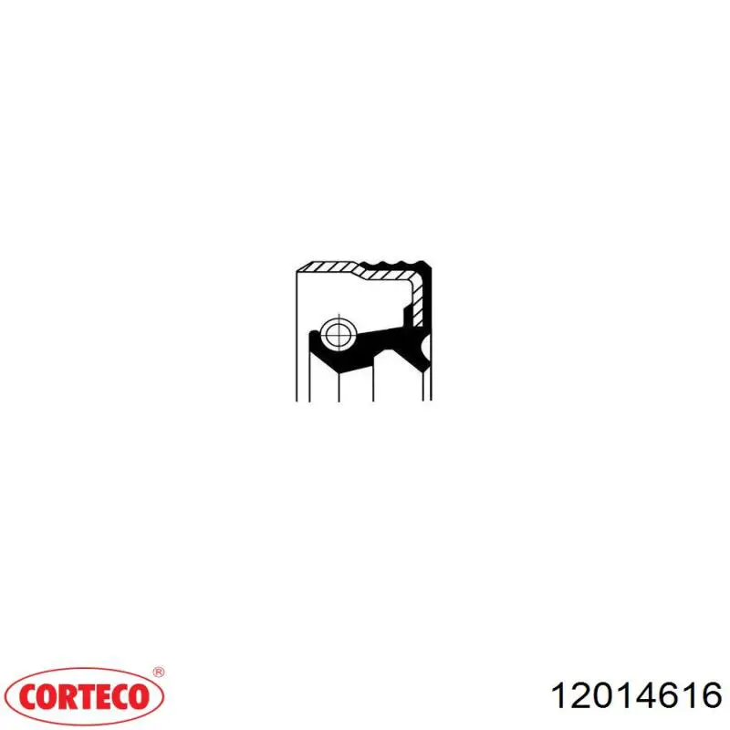 12014616 Corteco сальник акпп/кпп (вал-шестерни)