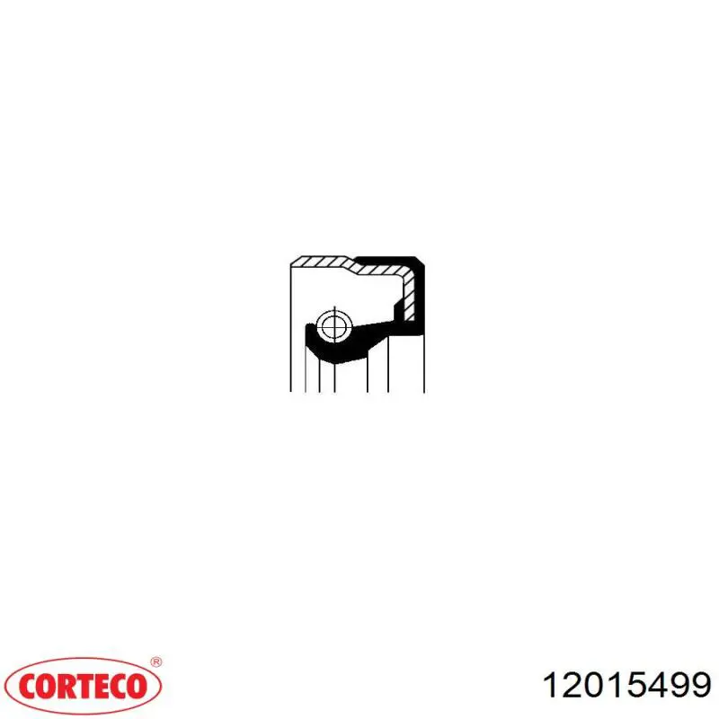 12015499 Corteco сальник задней ступицы внешний