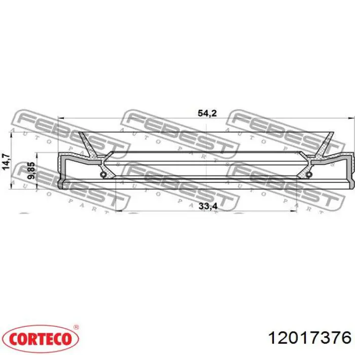 Сальник АКПП/КПП входного вала Corteco 12017376 цена, от 5.06 USD