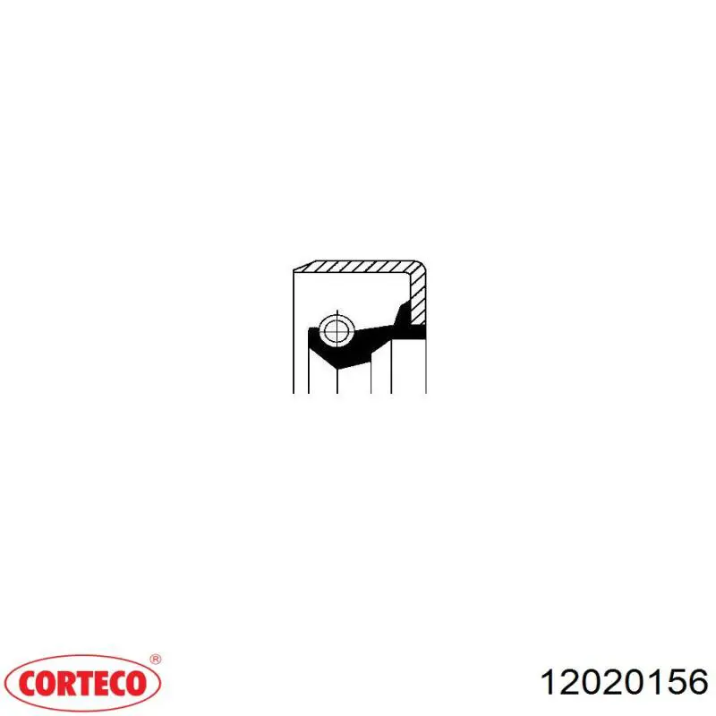 12020156 Corteco сальник задней ступицы
