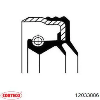 Сальник задней ступицы 12033886 Corteco