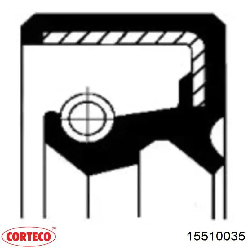 15510035 Corteco сальник хвостовика редуктора переднего моста