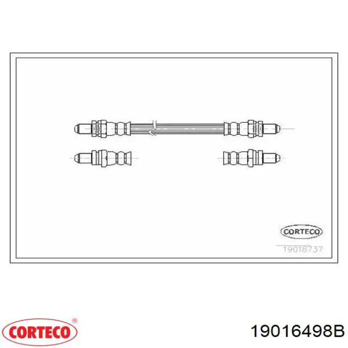 19016498 Corteco Сальник передней ступицы