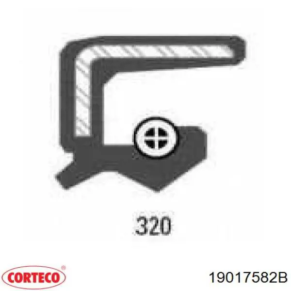 Сальник раздаточной коробки задний выходной Corteco 19017582B цена, от 4.72 USD