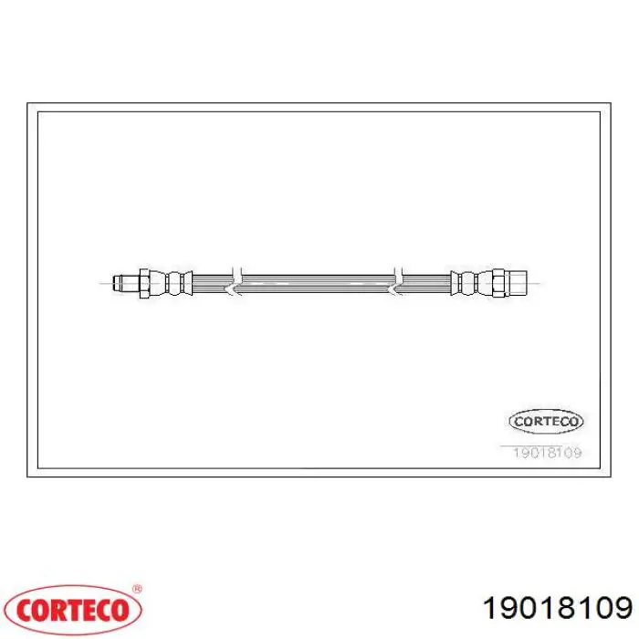 Шланг тормозной передний 19018109 Corteco