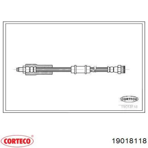 Шланг тормозной передний 19018118 Corteco