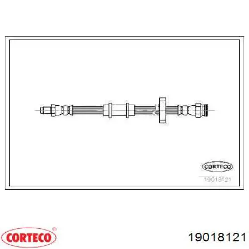 Шланг тормозной передний 19018121 Corteco