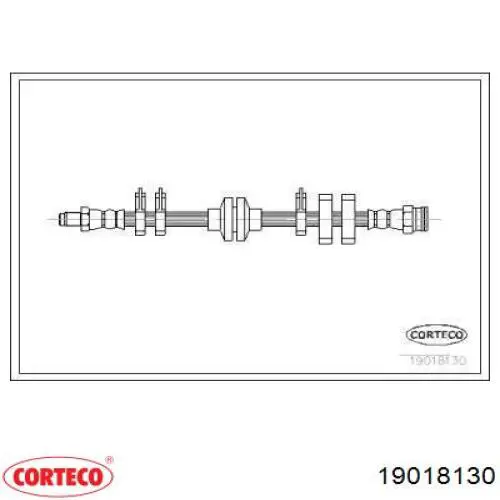Шланг тормозной передний 19018130 Corteco