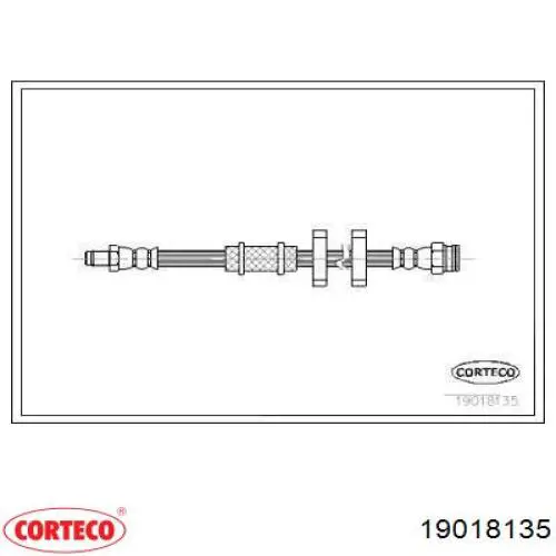 Шланг тормозной передний 19018135 Corteco