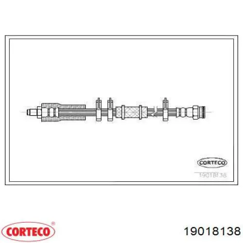 Шланг тормозной передний 19018138 Corteco