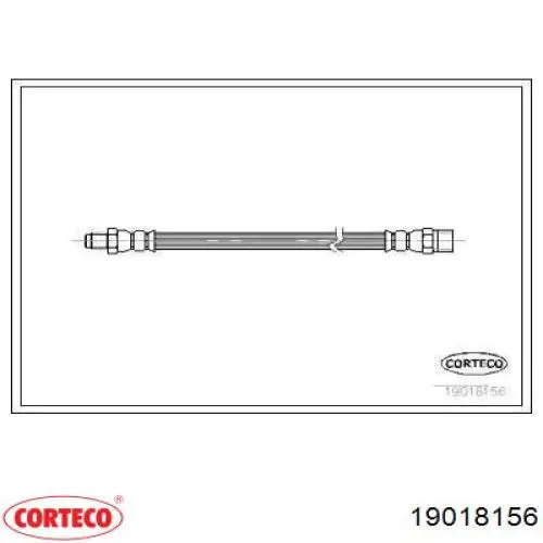 Шланг тормозной передний 19018156 Corteco