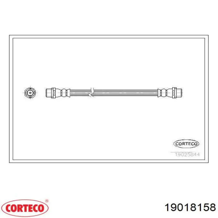 Тормозной шланг задний Corteco 19018158 цена, от 5.07 USD
