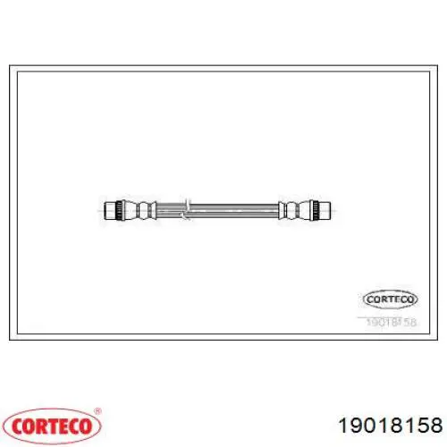 Задний тормозной шланг 19018158 Corteco
