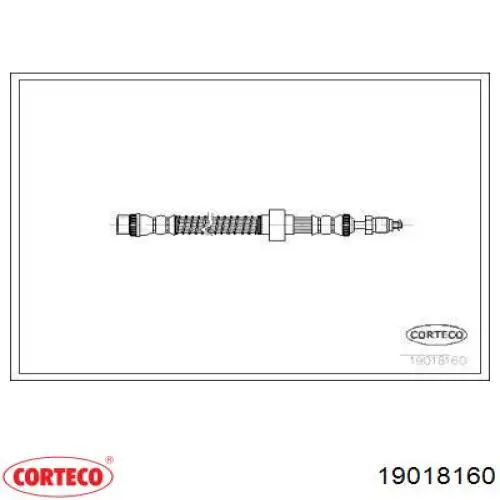 Шланг тормозной передний 19018160 Corteco