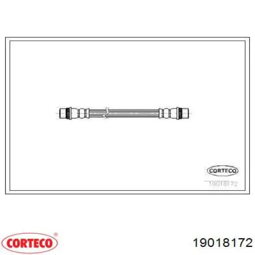 Задний тормозной шланг 19018172 Corteco