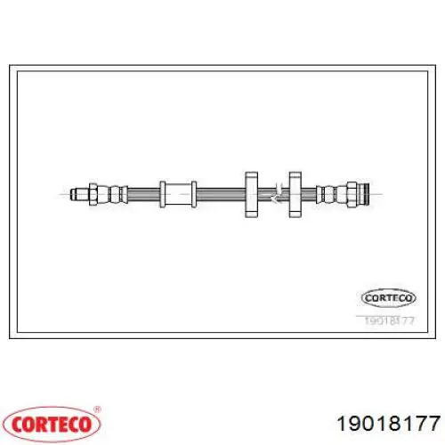 Шланг тормозной передний 19018177 Corteco