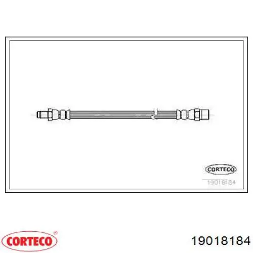 Tubo flexible de frenos trasero 19018184 Corteco