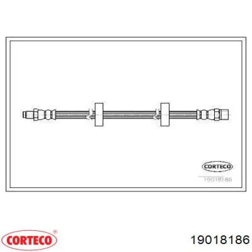 Шланг тормозной передний 19018186 Corteco