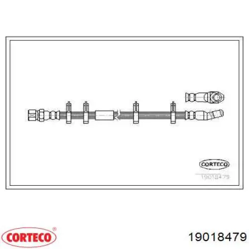 Задний тормозной шланг 19018479 Corteco