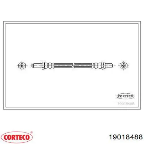 Задний тормозной шланг 19018488 Corteco