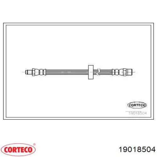 Тормозной шланг 19018504 Corteco