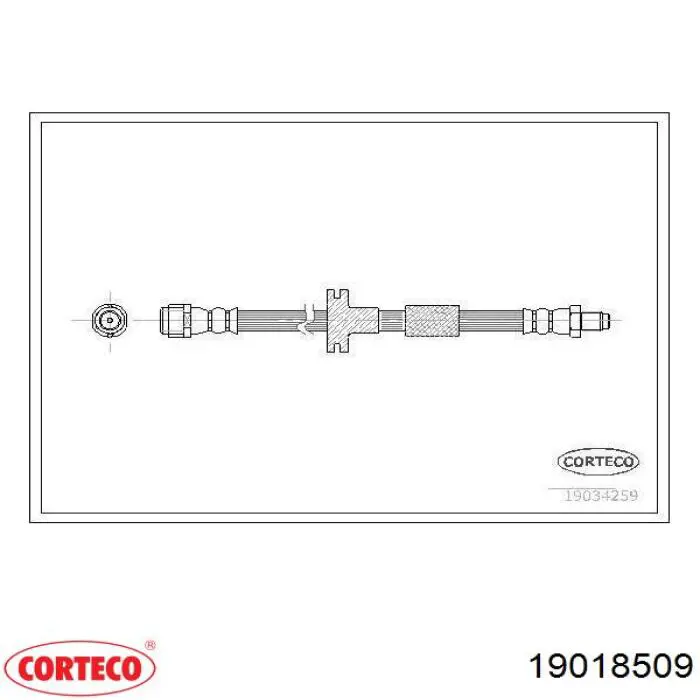 Купить 19018509 Corteco Задний тормозной шланг