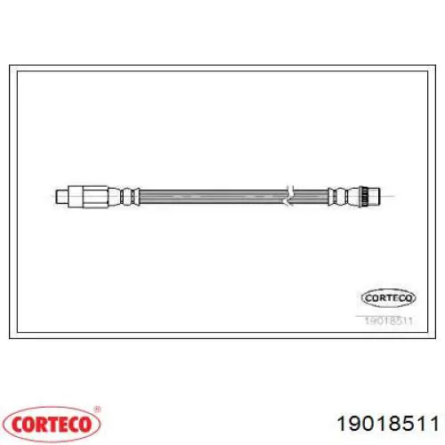 Задний тормозной шланг 19018511 Corteco