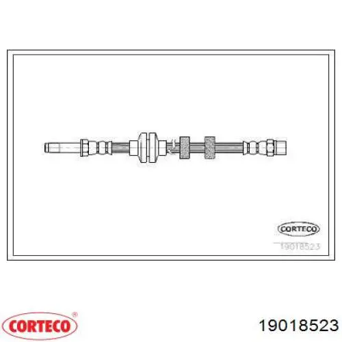 Шланг тормозной передний 19018523 Corteco