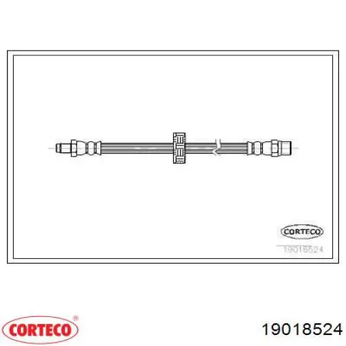 Шланг тормозной передний 19018524 Corteco