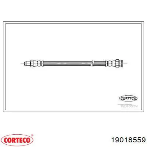 Задний тормозной шланг 19018559 Corteco