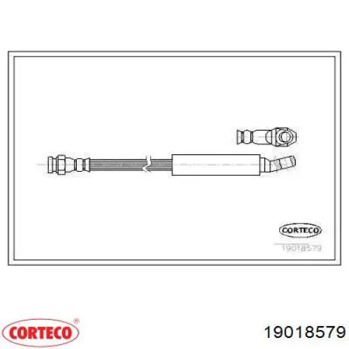 Задний тормозной шланг 19018579 Corteco