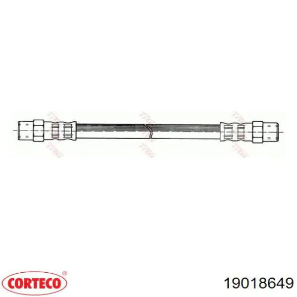 Купить 19018649 Corteco Шланг тормозной передний