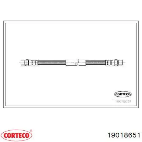 Шланг тормозной передний 19018651 Corteco