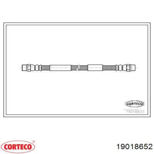 Шланг тормозной передний 19018652 Corteco