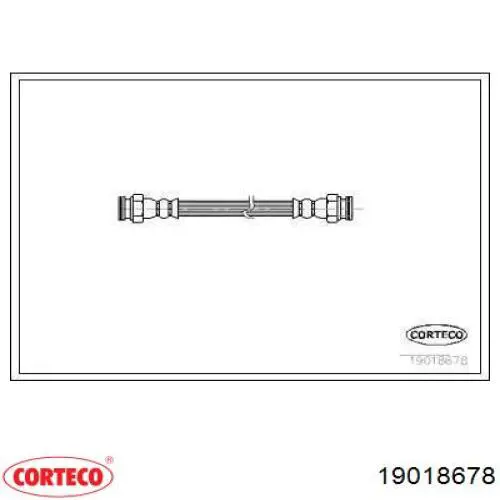 Задний тормозной шланг 19018678 Corteco