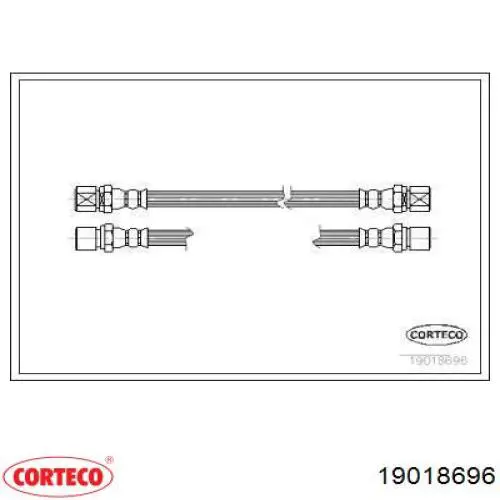 Задний тормозной шланг 19018696 Corteco