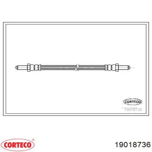 Задний тормозной шланг 19018736 Corteco